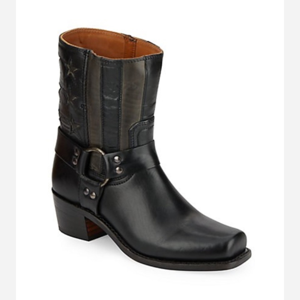 Frye Leather Harness Boots